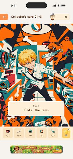 Hidden Object: Chainsaw Anime screenshot 1
