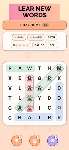Word Search Cat Game: Meoword screenshot 2