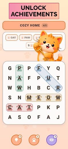 Word Search Cat Game: Meoword screenshot 3