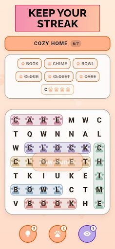 Word Search Cat Game: Meoword screenshot 5